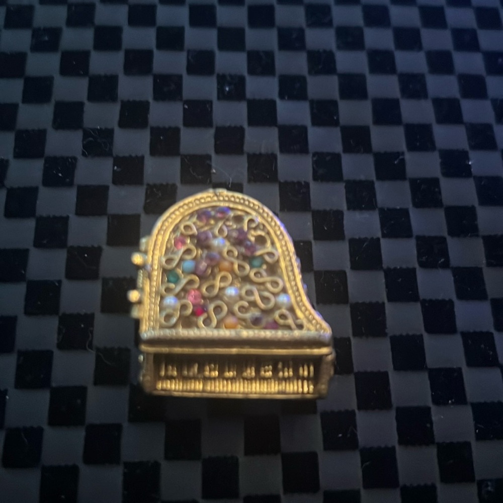 Vintage Judy Lee Piano Trinket Box